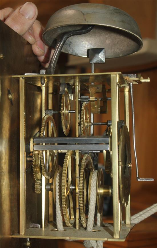 Thomas Dadswell, Burwash. A George III oak thirty hour longcase clock, 6ft 4in.